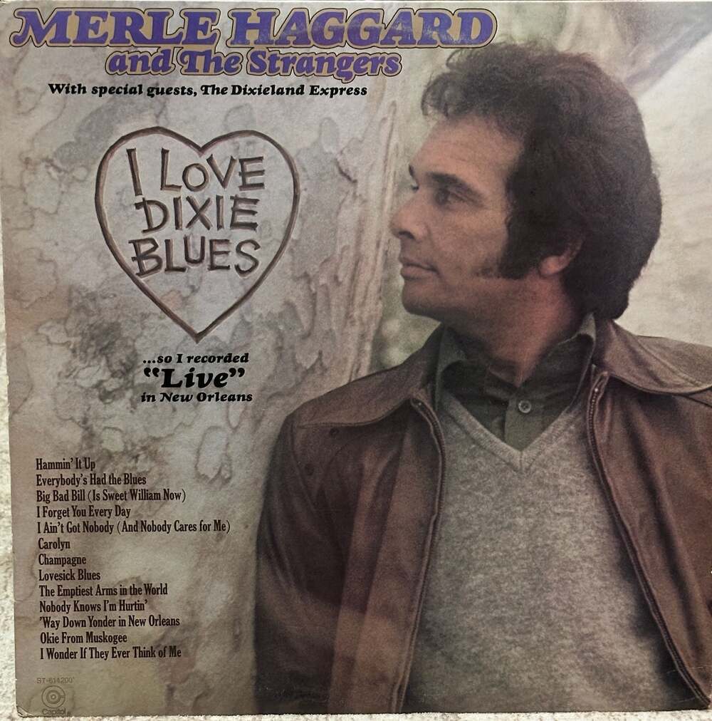 Merle Haggard & Strangers: I Love Dixie Blues US Capitol 70s Country LP NM